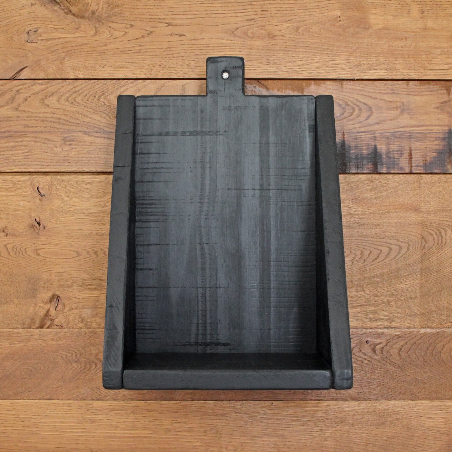 Étagère murale rustique & minimaliste | noir profond